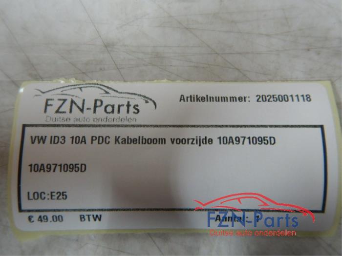VW ID3 10A PDC Kabelboom Voorzijde