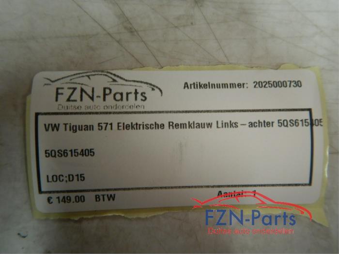 VW Tiguan 571 Elektrische Remklauw Links-Achter
