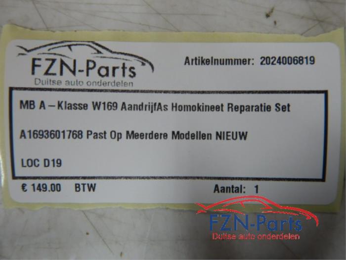Tussenas Mercedes A-Klasse (22742322)