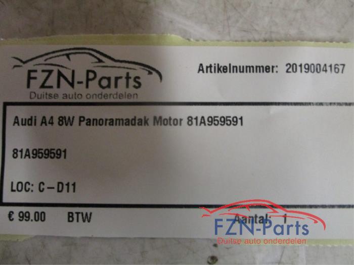 Audi A4 8W Panoramadak Motor