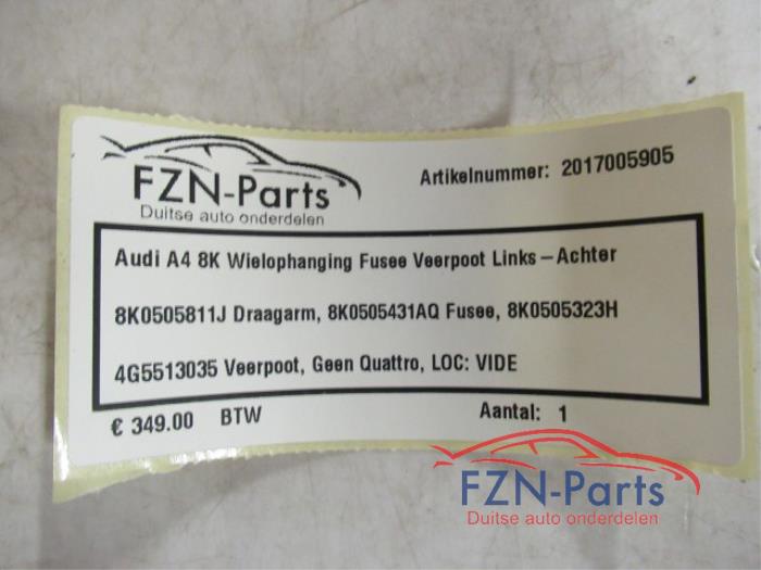 Wielophanging links-achter Audi A4 (22727435)