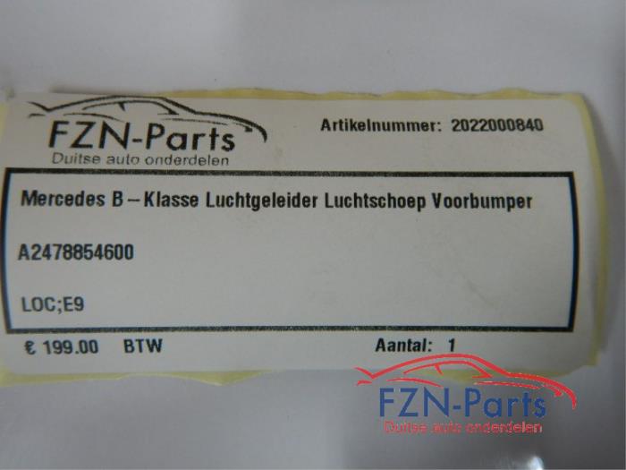 Luchtgeleider Mercedes B-Klasse (22735693)