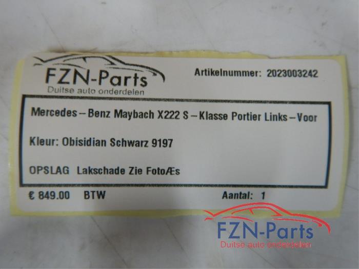 Portier 4Deurs links-voor Mercedes S-Klasse (22723282)