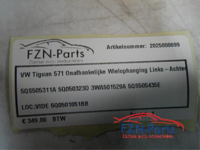 VW Tiguan 571 Onafhankelijke Wielophanging Links-achter