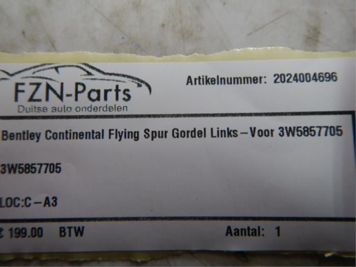 Veiligheidsgordel links-voor Bentley Continental GT (22728048)