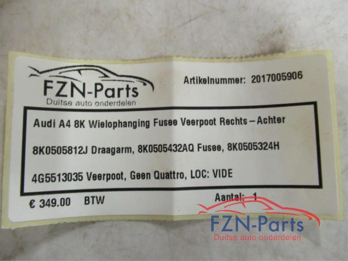 Wielophanging rechts-achter Audi A4 (22727454)