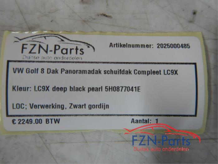 VW Golf 8 Dak Panaromadak Schuifdak Compleet LC9X