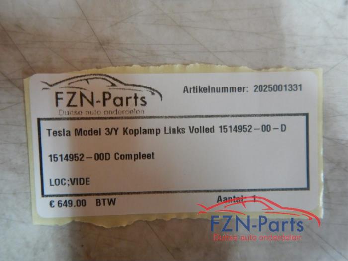 Tesla Model 3/Y Koplamp Links Volled