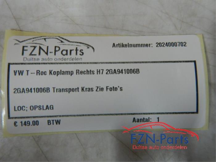 Koplamp rechts Volkswagen T-Roc (22722994)