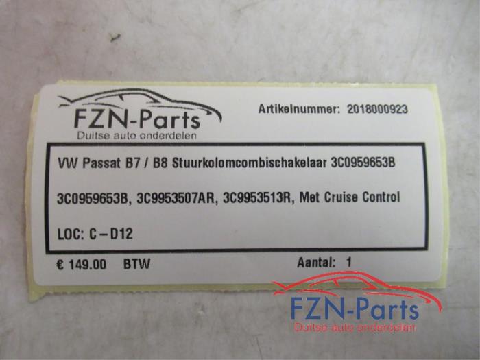 Combischakelaar Stuurkolom Volkswagen Passat (22733323)