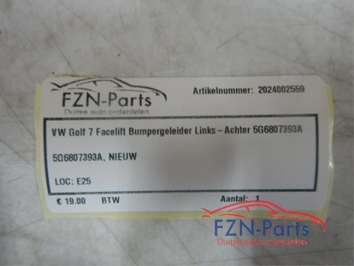 VW Golf 7 Facelift Bumpergeleider Links-Achter