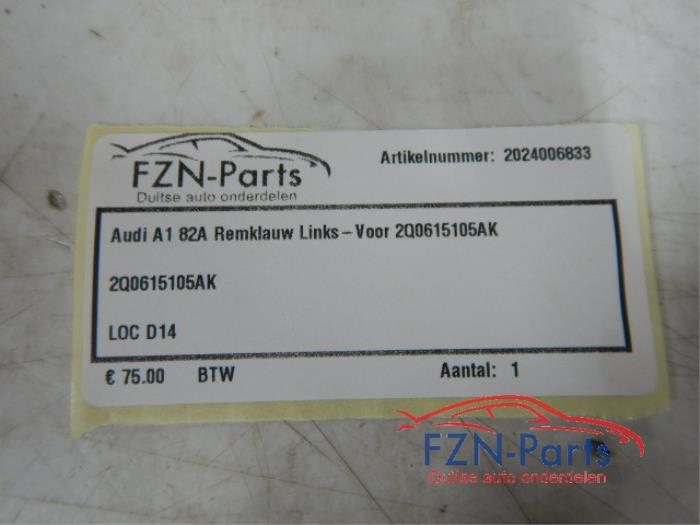 Remklauw (Tang) links-voor Audi A1 (22732268)