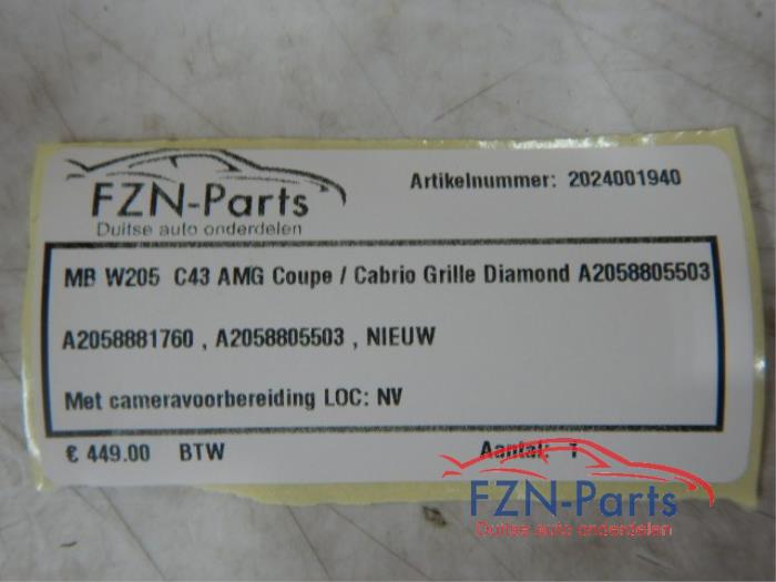 Mercedes-Benz W205 C43 AMG Coupe/Cabrio Grille Diamond