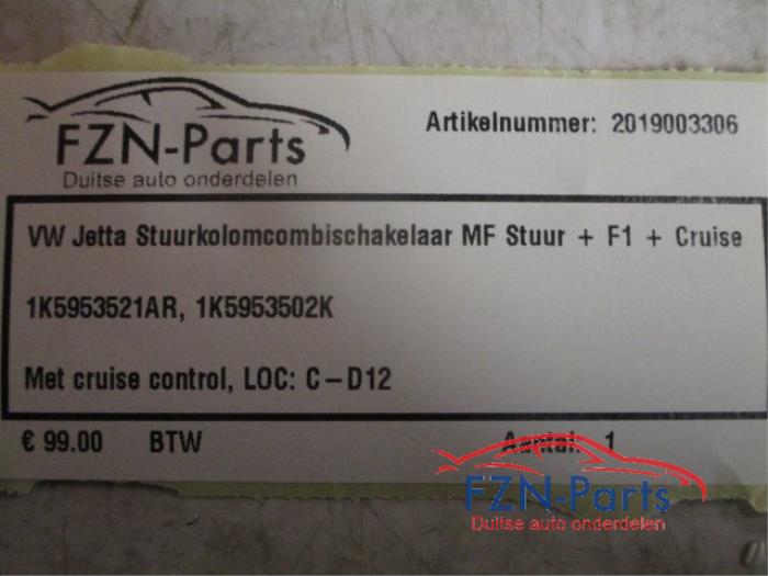Combischakelaar Stuurkolom Volkswagen Jetta (22730057)