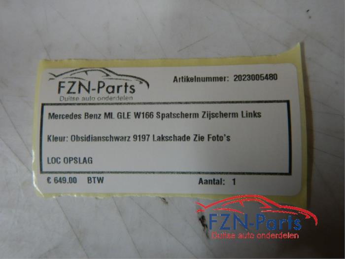Scherm links-voor Mercedes ML-Klasse (22724173)