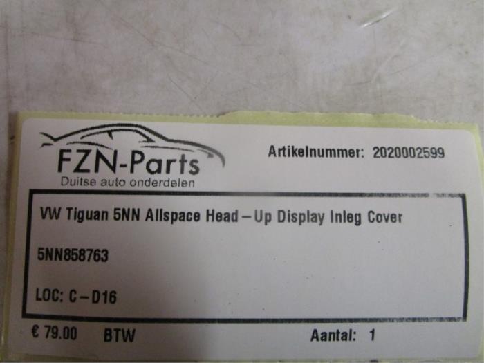 VW Tiguan 5 Allspace Head-Up Display Inleg Cover