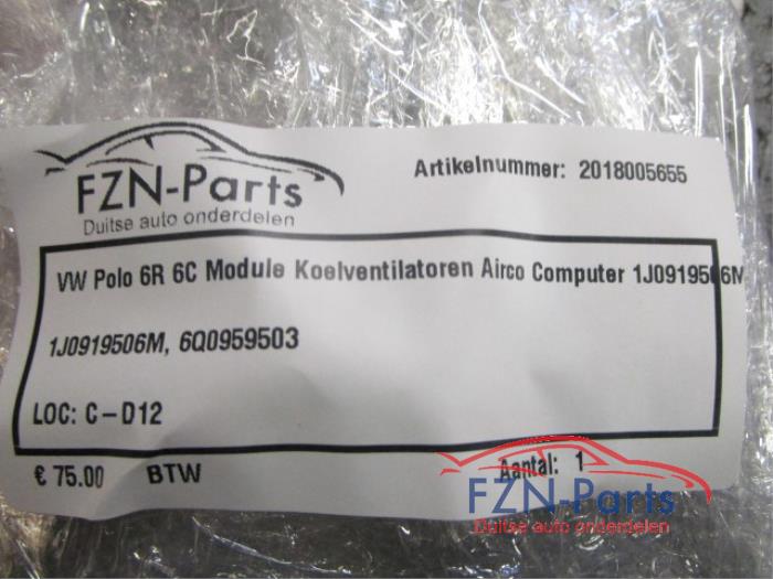 Kachel Ventilatiemotor Volkswagen Polo (22745232)