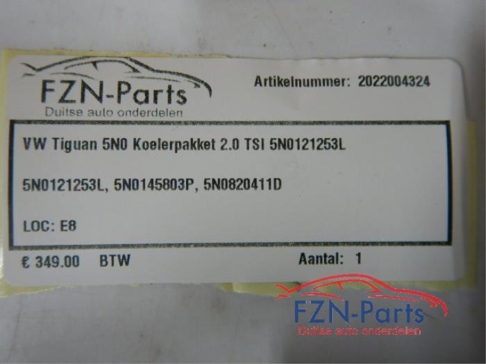 VW Tiguan 5N0 Koelerpakket 2.0TSI