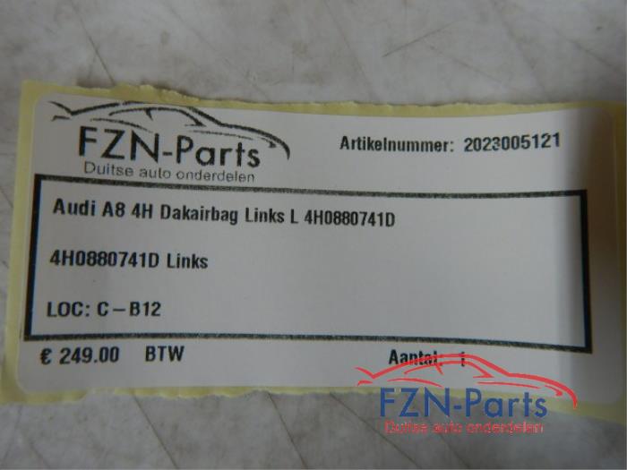 Audi A8 4H Dakairbag Links L