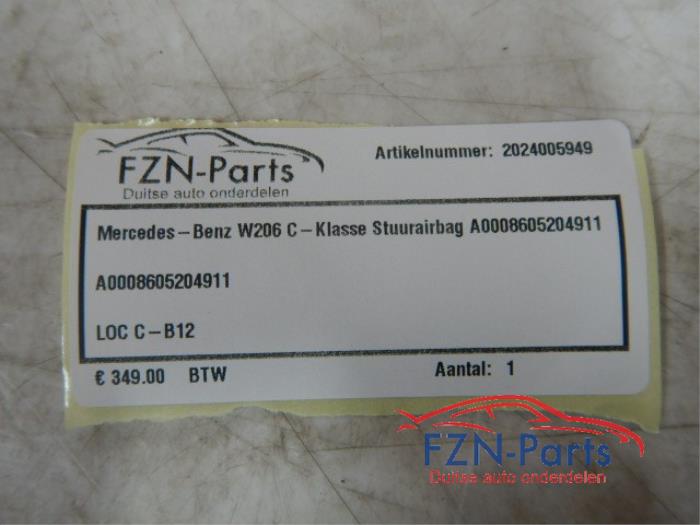 Mercedes-Benz W206 C-Klasse Stuurairbag
