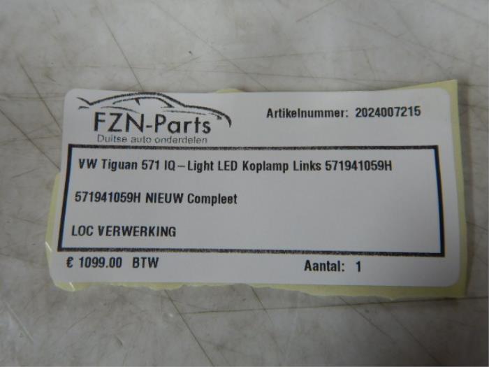 VW Tiguan 571 IQ-Light Led Koplamp Links