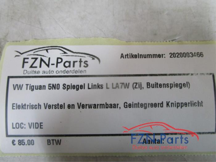 VW Tiguan 5N0 Spiegel Links L LA7W