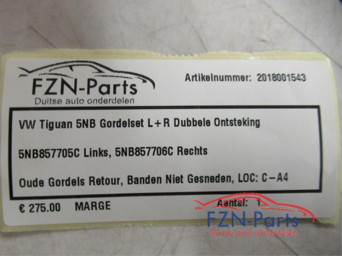 Veiligheidsgordel Set voor Volkswagen Tiguan (22729357)