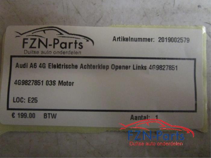 Audi A6 4G Elektrische Achterklep Opener Links
