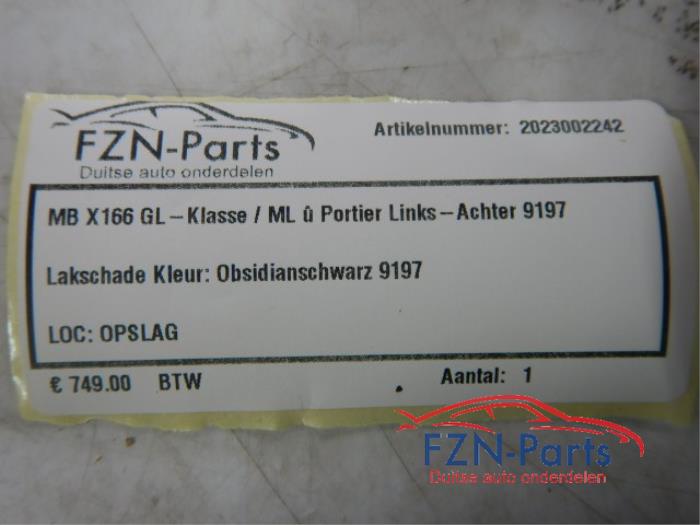 Portier 4Deurs links-achter Mercedes ML-Klasse (22723620)