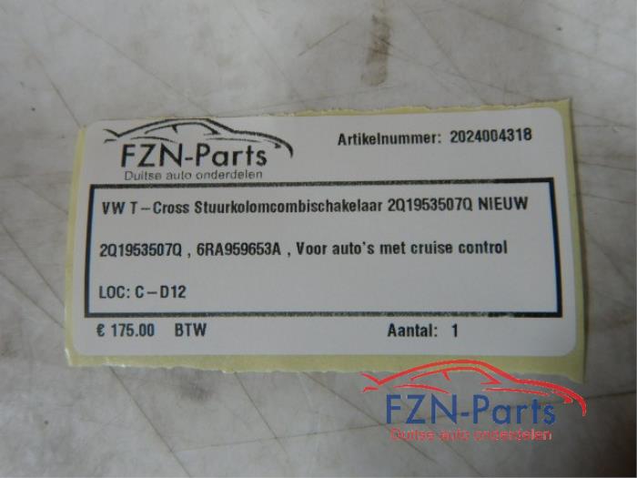 Combischakelaar Stuurkolom Volkswagen T-Cross (22733315)