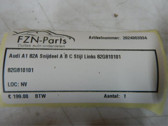 Audi A1 82A Snijdeel A B C Stijl Links