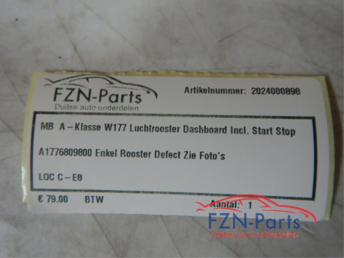 Luchtrooster Dashboard Mercedes A-Klasse (22735914)