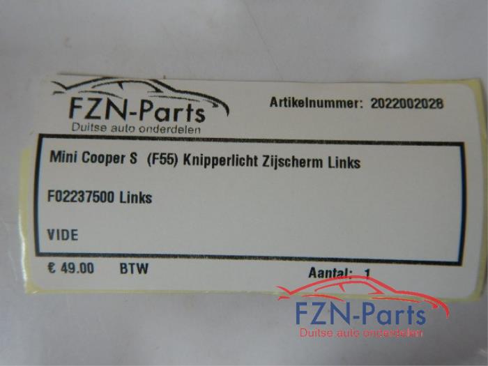 Mini Cooper S (F55) Knipperlicht Zijscherm Links