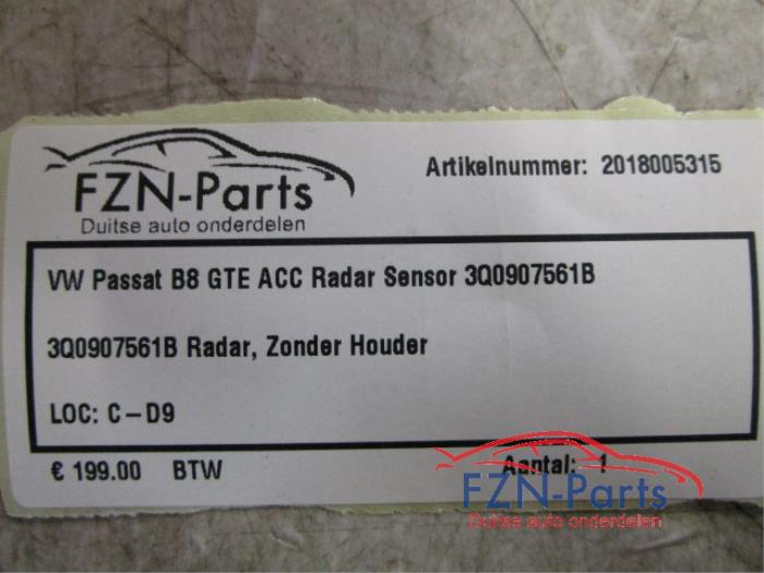 VW Passat B8 GTE ACC Radar Sensor