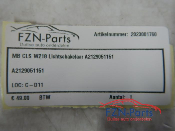 Licht Schakelaar Mercedes CLS-Klasse (22735503)