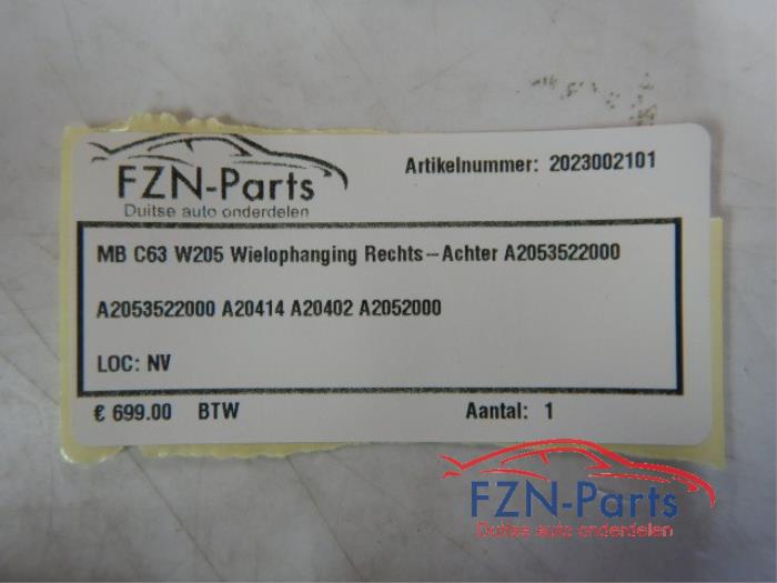 Wielophanging rechts-achter Mercedes C-Klasse (22729610)