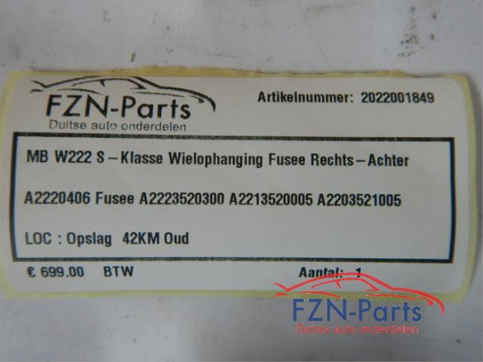 Wielophanging rechts-achter Mercedes S-Klasse (22729641)