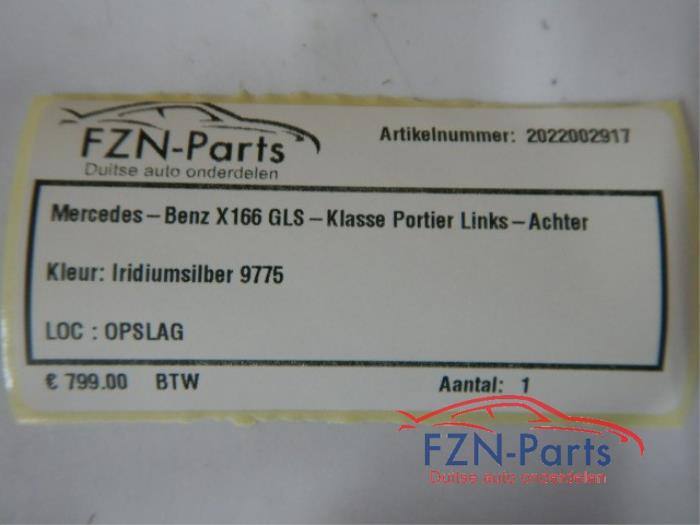 Portier 4Deurs links-achter Mercedes GLS-Klasse (22723612)