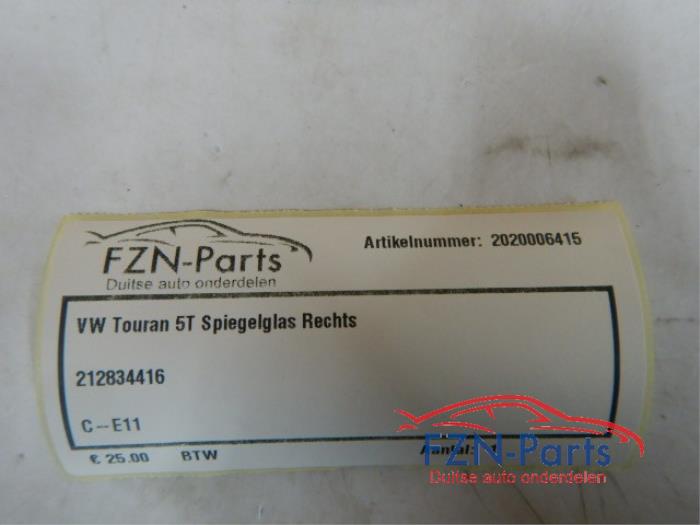 VW Touran 5T Spiegelglas Rechts