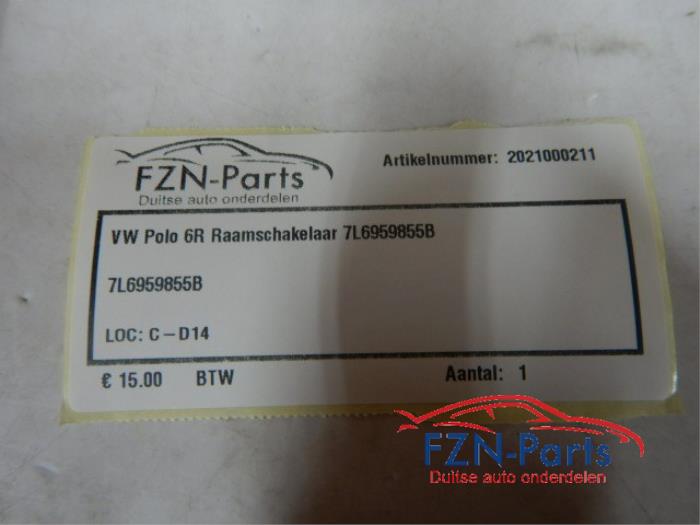 VW Polo 6R Raamschakelaar