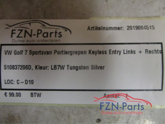 VW Golf Sportsvan Portiergrepen Keyless Entry Links+Rechts