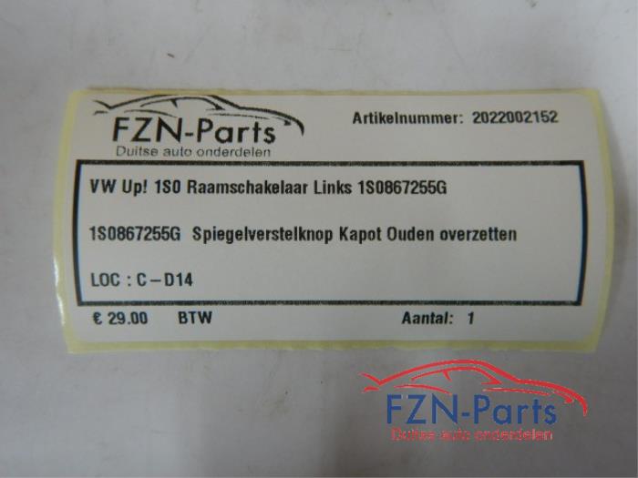 Elektrisch Raam Schakelaar Volkswagen UP (22729155)