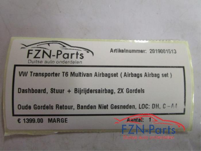 VW Transporter T6 Multivan Airbagset