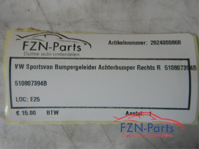 VW Sportsvan Bumpergeleider Achterbumper Rechts R