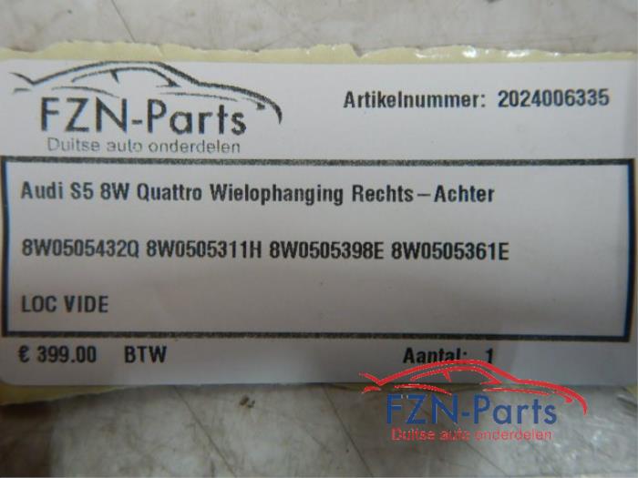 Wielophanging rechts-achter Audi A5 (22729587)