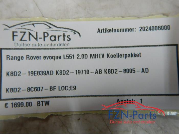 Range Rover Evoque L551 2.0D MHEV Koelerpakket