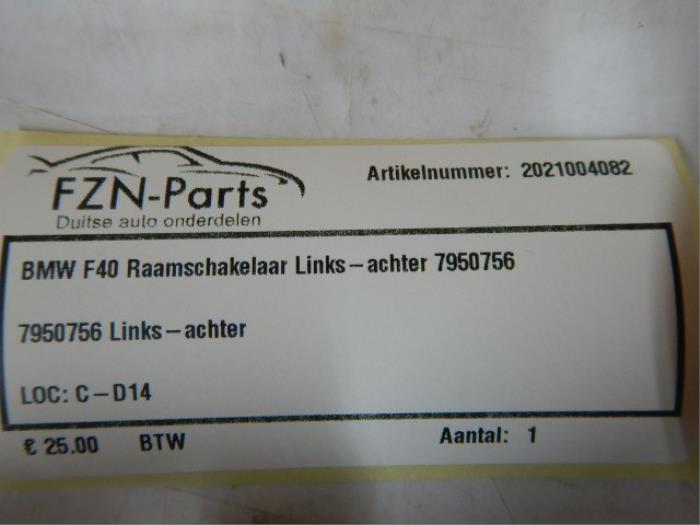 BMW F40 Raamschakelaar Links-achter