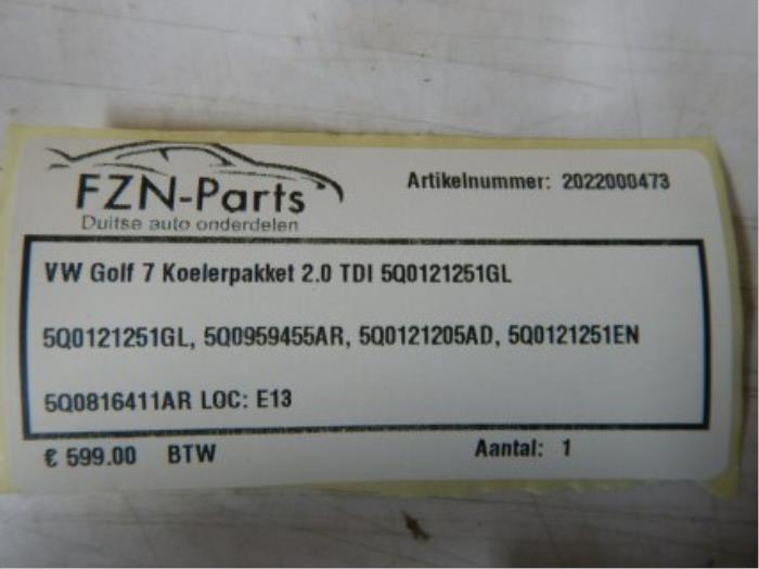 VW Golf 7 Koelerpakket 2.0TDI