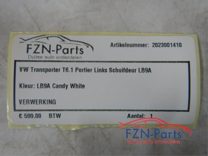 VW Transporter T6.1 Portier Links Schuifdeur