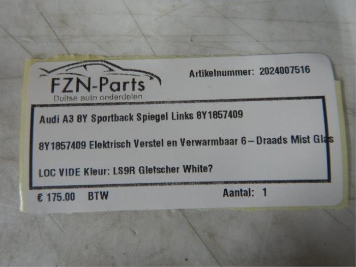 Audi A3 8Y Sportback Spiegel Links